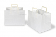 Paper carrier bags with folded handles