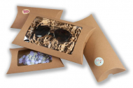Brown pillow boxes | Bestbuyenvelopes.com | PIT Packaging