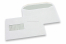 Basic window envelopes, 162 x 229 mm, 90 gr., window left 45 x 90 mm, window position 20 mm from the left side and 60 mm from the bottom, gummed closure | Bestbuyenvelopes.com | PIT Packaging