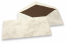 Marbled envelopes - 110 x 220 mm, marbled brown, lined interior brown | Bestbuyenvelopes.com