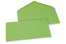 Coloured greeting card envelopes - apple green, 110 x 220 mm | Bestbuyenvelopes.com
