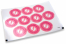Birth envelope seals - feet pink | Bestbuyenvelopes.com