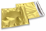 Coloured metallic foil envelopes gold - 165 x 165 mm | Bestbuyenvelopes.com