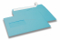 Sky blue, coloured window envelopes Hello, 162 x 229 mm (A5), window on the left, windowsize 45 x 90 mm, windowposition 20 mm from the left / 60 mm from the bottom, peal and seal closure, 120 gram coloured paper | Bestbuyenvelopes.com