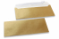Gold coloured mother-of-pearl envelopes - 110 x 220 mm | Bestbuyenvelopes.com
