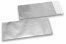 Silver coloured matt metallic foil envelopes - 110 x 220 mm | Bestbuyenvelopes.com