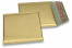ECO matt metallic bubble envelopes - gold 165 x 165 mm | Bestbuyenvelopes.com