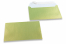 Lime green coloured mother-of-pearl envelopes - 114 x 162 mm | Bestbuyenvelopes.com