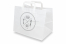 Paper take-away bags - white + snacks | Bestbuyenvelopes.com