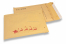 Brown Christmas bubble envelopes - Sleigh red | Bestbuyenvelopes.com