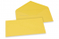 Coloured greeting card envelopes - buttercup yellow, 110 x 220 mm | Bestbuyenvelopes.com