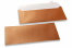 Copper coloured mother-of-pearl envelopes - 110 x 220 mm | Bestbuyenvelopes.com