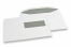 Window envelopes, white, 162 x 229 mm (C5), window on right 40 x 110 mm, window position 15 mm from the right side and 72 mm from the bottom, 90 gram, gummed closure, weight each approx. 7 g. | Bestbuyenvelopes.com