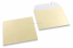 Champagne coloured mother-of-pearl envelopes - 155 x 155 mm | Bestbuyenvelopes.com