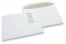 Window envelopes, white, 229 x 324 mm (C4), window on left 40 x 110 mm, window position 20 mm from the left side and 60 mm from the top, 120 gram, gummed closure long side, weight each approx. 20 g. | Bestbuyenvelopes.com