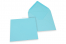 Coloured greeting card envelopes - sky blue, 155 x 155 mm | Bestbuyenvelopes.com