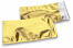 Coloured metallic foil envelopes gold - 114 x 229 mm | Bestbuyenvelopes.com