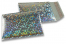 ECO metallic bubble envelopes - silver holographic 180 x 250 mm | Bestbuyenvelopes.com