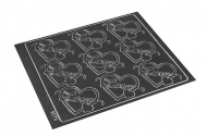 Love peel-off stickers - dark grey | Bestbuyenvelopes.com