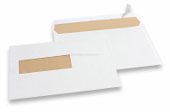 Window envelopes offwhite, 156 x 220 mm (EA5), window left 40 x 110 mm, window position 20 mm from the left side and 66 mm from the bottom, 90gsm, approx. 7g. per unit  | Bestbuyenvelopes.com