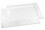 White glassine bags with peel-and-seal strip - 550 x 500 mm, with the opening on the long side | Bestbuyenvelopes.com