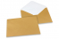 Coloured greeting card envelopes - gold, 162 x 229 mm | Bestbuyenvelopes.com