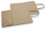 Paper carrier bags with twisted handles - brown striped, 220 x 100 x 310 mm, 90 gr | Bestbuyenvelopes.com