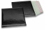 ECO metallic bubble envelopes - black 165 x 165 mm | Bestbuyenvelopes.com