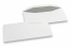 White paper envelopes, 110 x 220 mm (DL), 80 gram, gummed closure, weight each approx. 4 g.  | Bestbuyenvelopes.com