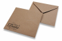Wedding envelopes - Brown + segna la data