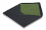 Lined black envelopes - green lined | Bestbuyenvelopes.com