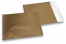 Bronze coloured matt metallic foil envelopes - 165 x 165 mm | Bestbuyenvelopes.com
