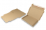 Folding post boxes with seal strip - 310 x 220 x 25 mm (A4), brown | Bestbuyenvelopes.com