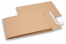 Gusset pocket V-bottomed envelopes - brown | Bestbuyenvelopes.com