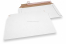 Corrugated cardboard envelopes white - 250 x 410 mm | Bestbuyenvelopes.com