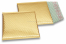ECO metallic bubble envelopes - gold 165 x 165 mm | Bestbuyenvelopes.com