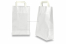 Paper carrier bags with folded handles - white  | Bestbuyenvelopes.com