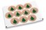 Christmas envelope seals - Christmas tree green | Bestbuyenvelopes.com