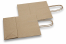 Paper carrier bags with twisted handles - brown striped, 180 x 80 x 220 mm, 90 gr | Bestbuyenvelopes.com
