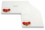 Christmas card envelopes - Christmas balls red