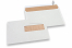 Window envelopes offwhite, 156 x 220 mm (EA5), window right 40 x 110 mm, window position 15 mm from the right side and 66 mm from the bottom, 90gsm, approx. 7g. per unit  | Bestbuyenvelopes.com