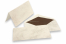 Marbled envelope (110 x 220 mm) and card (105 x 210 mm) - marbled brown, lined interior brown | Bestbuyenvelopes.com