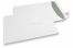 White paper envelopes, 229 x 324 mm (C4), 120 gram, strip closure, weight each approx. 16 g. | Bestbuyenvelopes.com