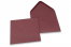 Coloured greeting card envelopes - burgundy, 155 x 155 mm | Bestbuyenvelopes.com