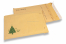 Brown Christmas bubble envelopes - Christmas tree green | Bestbuyenvelopes.com