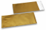 Gold coloured matt metallic foil envelopes - 110 x 220 mm | Bestbuyenvelopes.com
