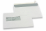 Window envelopes, white, 156 x 220 mm (EA5), window on left 40 x 110 mm, window position 20 mm from the left side and 66 mm from the bottom, 90 gram, closure with seal strip, weight each approx. 5 g. | Bestbuyenvelopes.com
