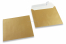 Gold coloured mother-of-pearl envelopes - 155 x 155 mm | Bestbuyenvelopes.com