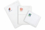 White paper bubble envelopes (80 gsm) - example with print on the frontside | Bestbuyenvelopes.com