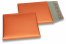 ECO matt metallic bubble envelopes - orange 165 x 165 mm | Bestbuyenvelopes.com